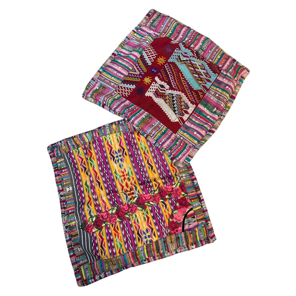 World Market Global Inspired Throw Pillow Covers Artisan Handcrafted Boho Chic